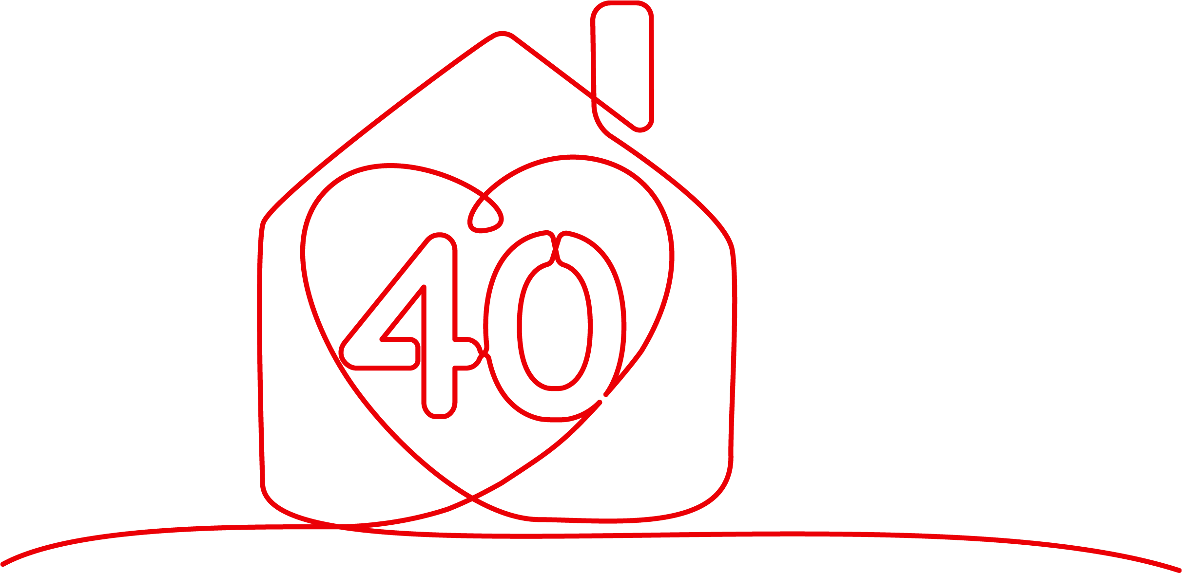 House with a heart and 40 years inside