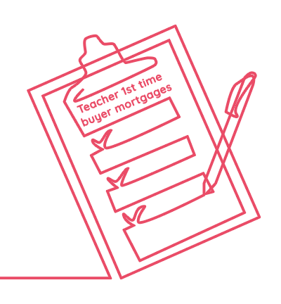 Clipboard of first time buyer mortgage points